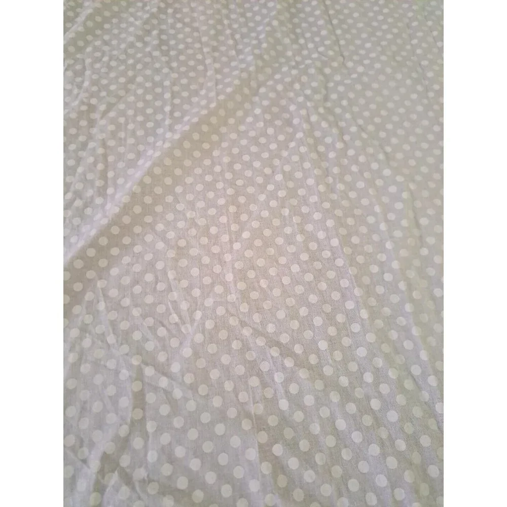 Fabric Shower Curtain Gingham Ruffled Polka Dot Pink Blue Purple Fun Colorful